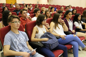 Reporters de la revista Bocamolla a l'entrega de premis.