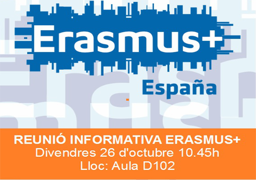 Reunió informativa. Erasmus+ 2018/2019