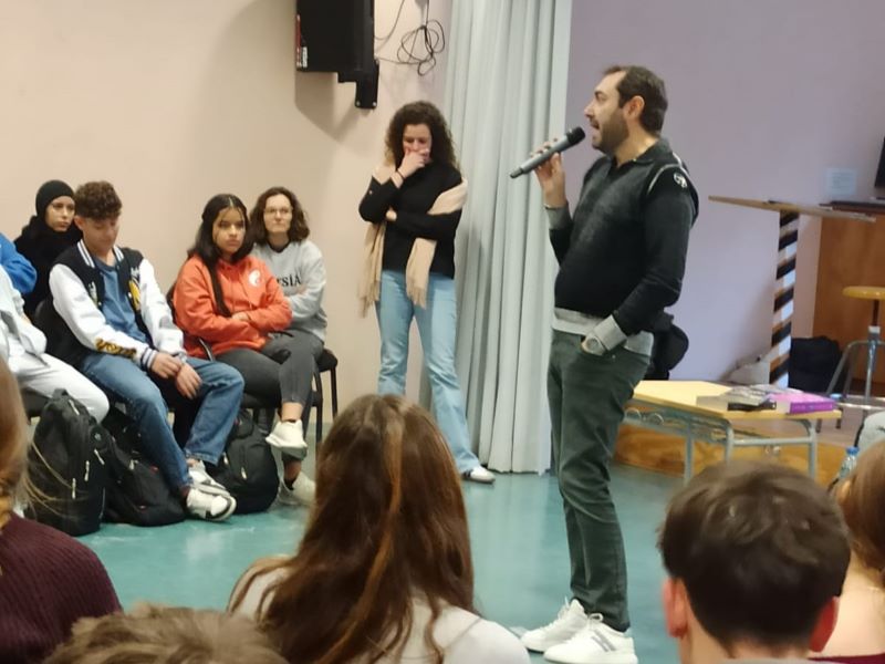 Visita de l’escriptor Nando López