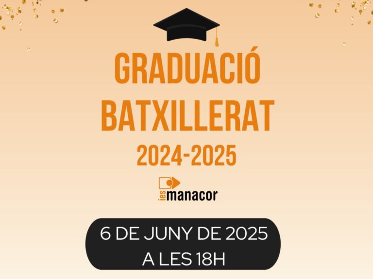 Graduació 2n Batxillerat