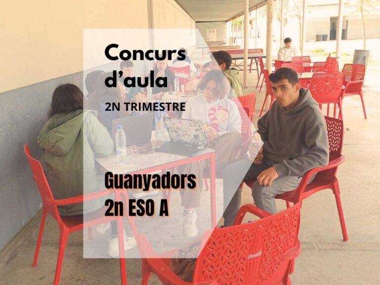 Guanyadors concurs d’aula 2n trimestre – 2n ESO A
