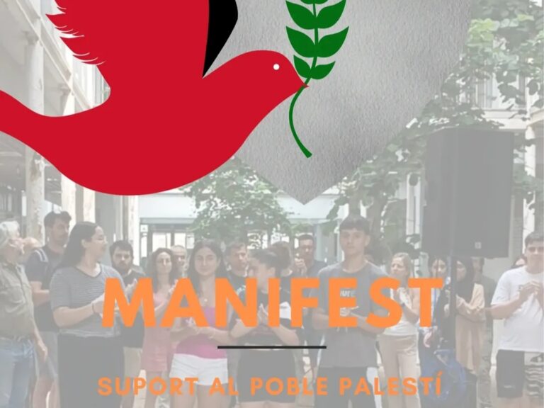Manifest de suport al poble palestí