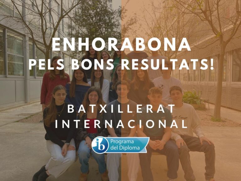 Enhorabona als alumnes del Batxillerat Internacional