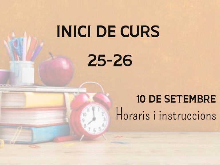Acollida Inici de curs 25-26
