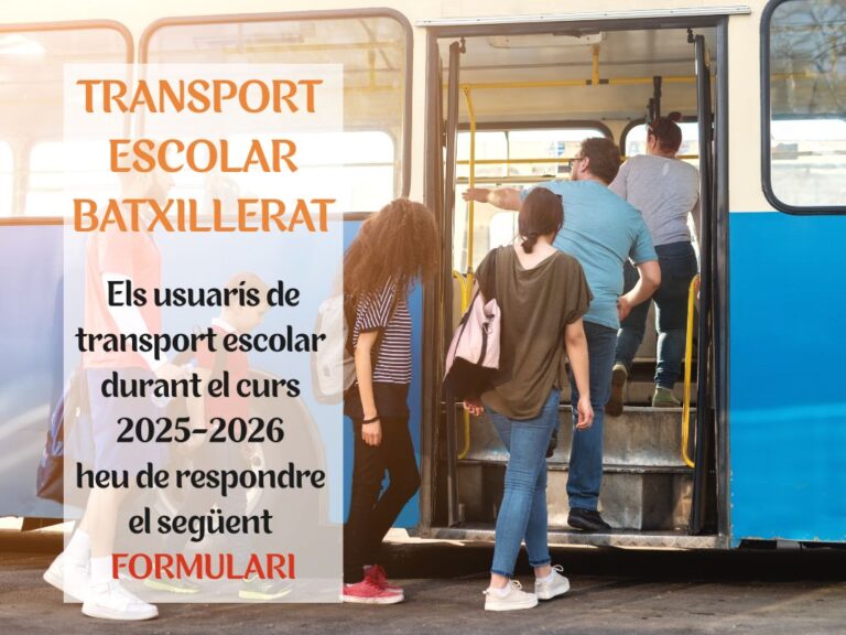 Formulari Transport Escolar 25-26