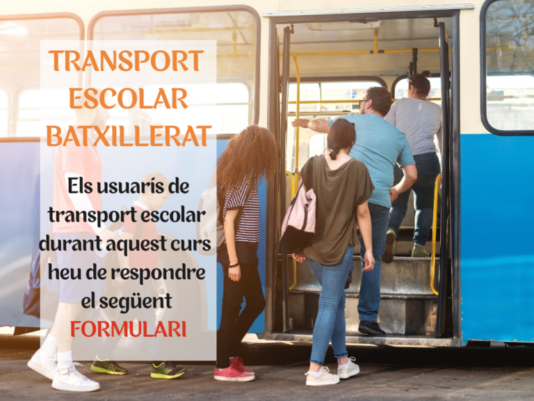 Formulari Transport Escolar 26-27